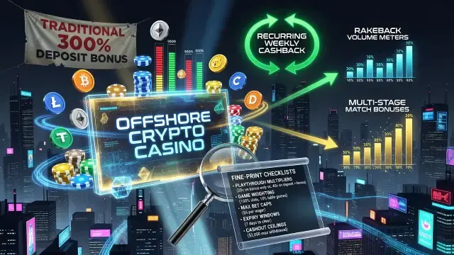 Crypto Casinos Swap Big Bonuses for Cashback and Rakeback Models