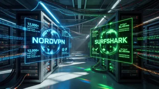 NordVPN and Surfshark Compared on Price, Servers and Audits